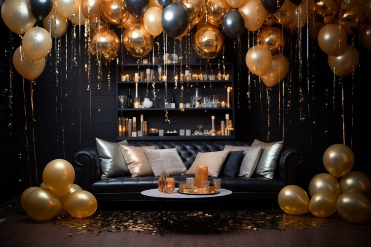 Decorate for New Years Eve living room new years eve decoration ideas