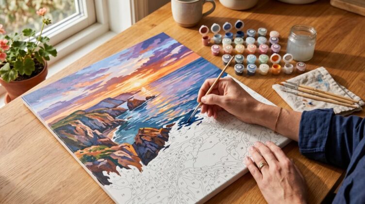 Paint by Numbers Hobby for Busy Moms